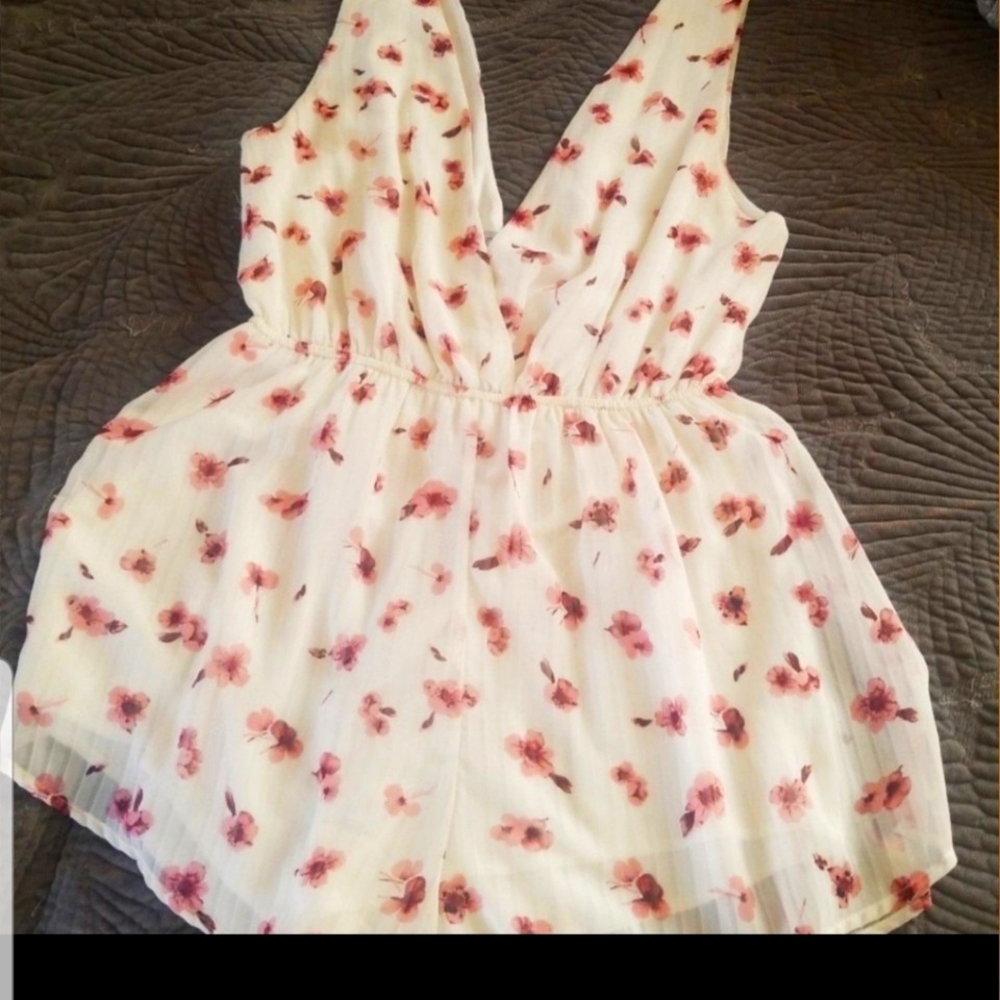 Women's floral romper